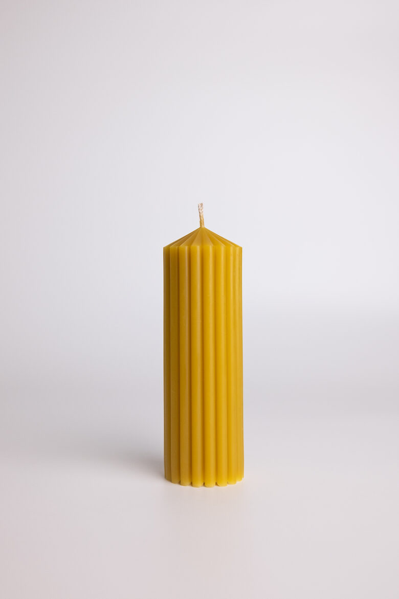 Candle "Wavy Cilinder"